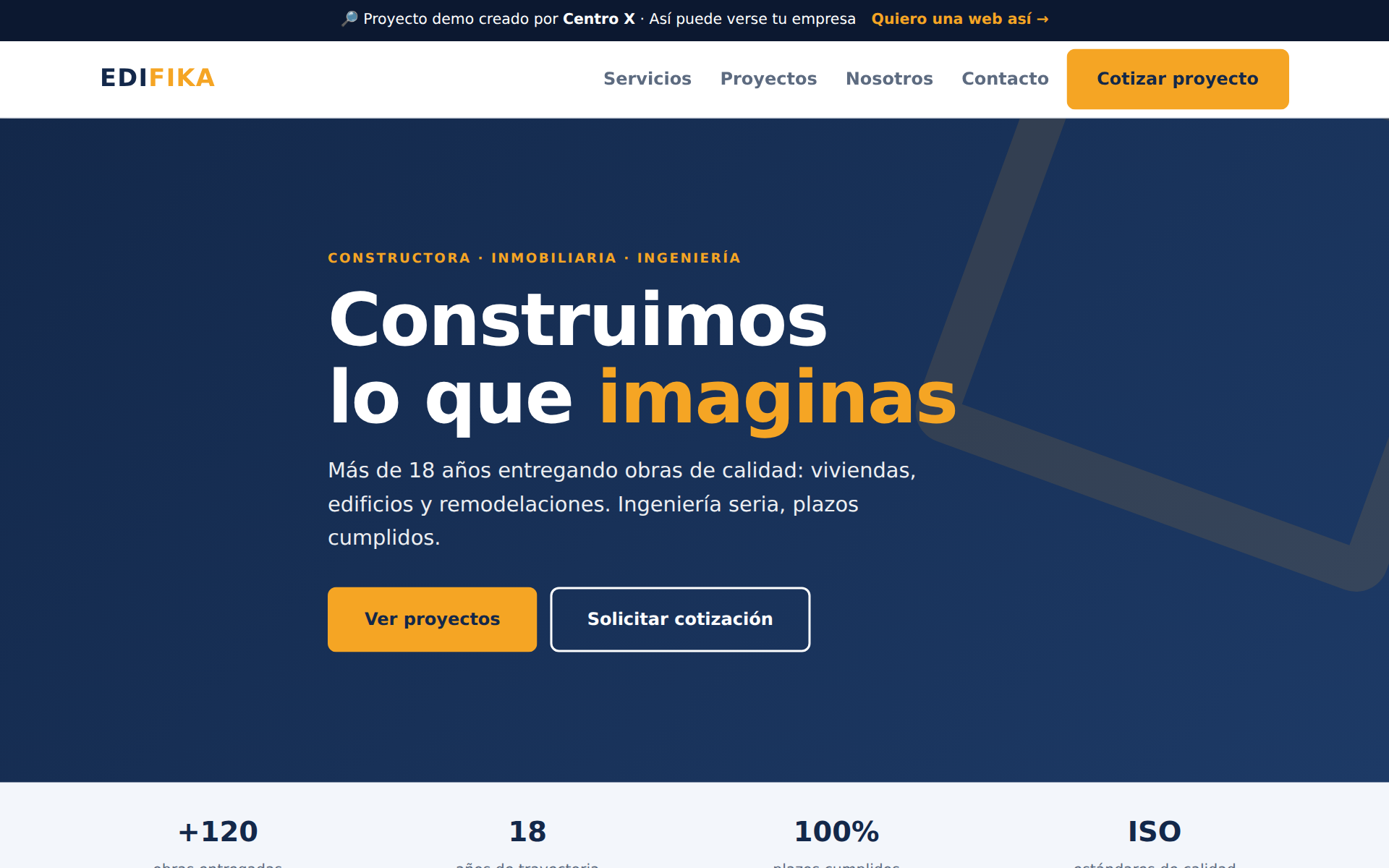 Demo de constructora Edifika