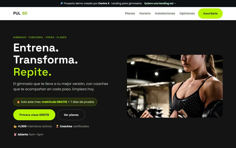 Demo de landing page